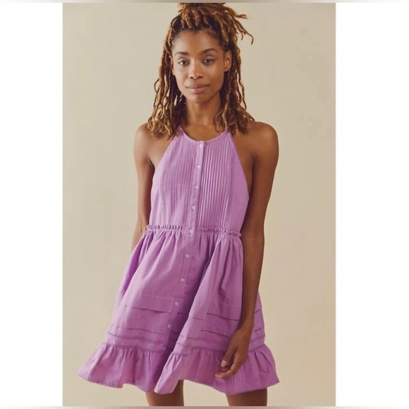 Free People Desert Days Orchid Mini Dress - Picture 3 of 10